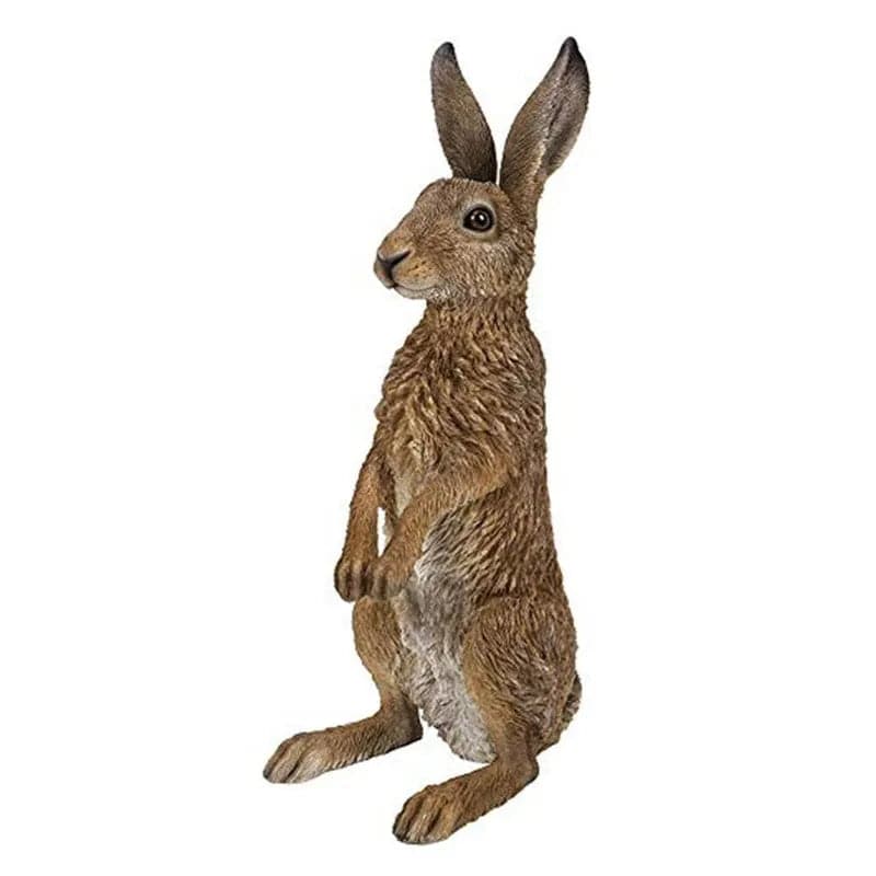 Real Life Standing Hare Ornament Size B by Vivid Arts
