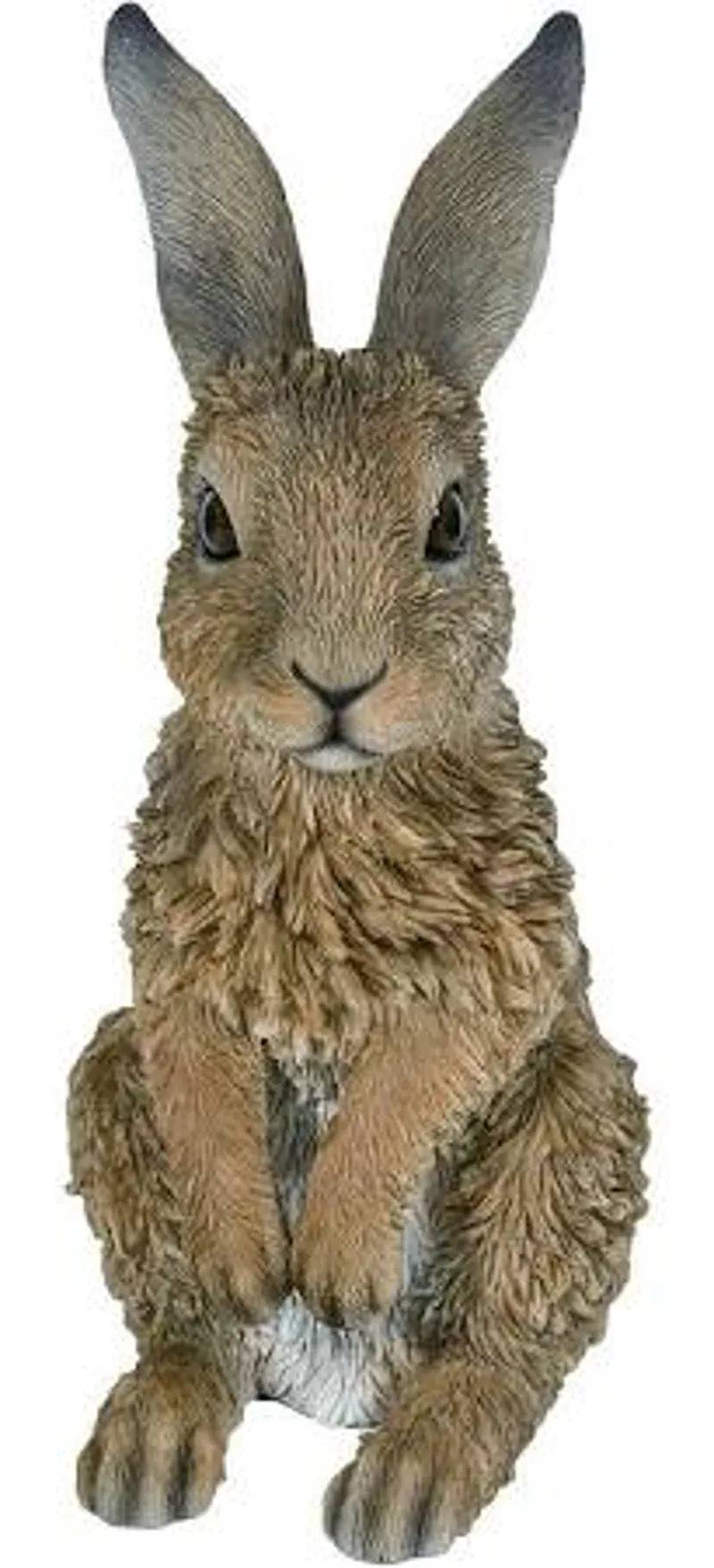 Real Life Standing Hare Ornament Size D by Vivid Arts