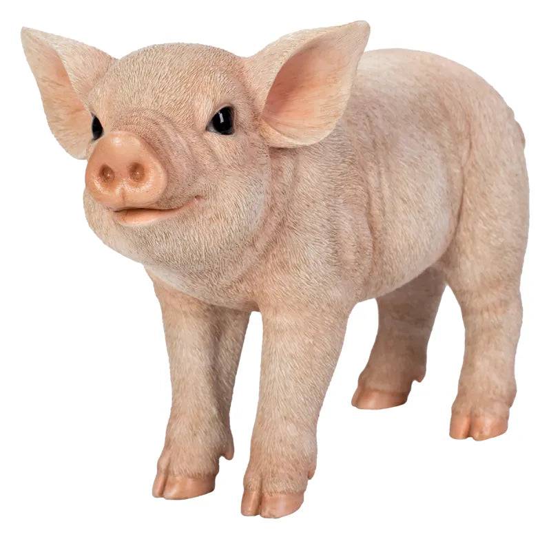 Real Life Standing Pig Ornament Size D by Vivid Arts