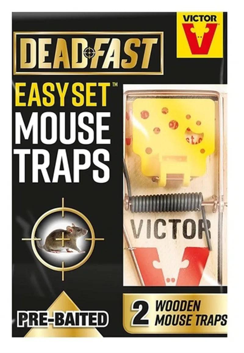 Deadfast Easy Set Mouse Twin – Pre-Baited Snap Traps Westland Horitculture