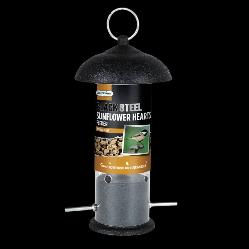 Gardman Black Steel Sunflower Hearts Feeder