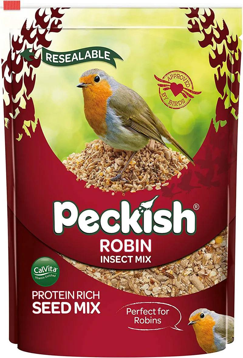 Peckish Robin Seed & Insect Mix 1Kg | High-Protein Bird Food Peckish