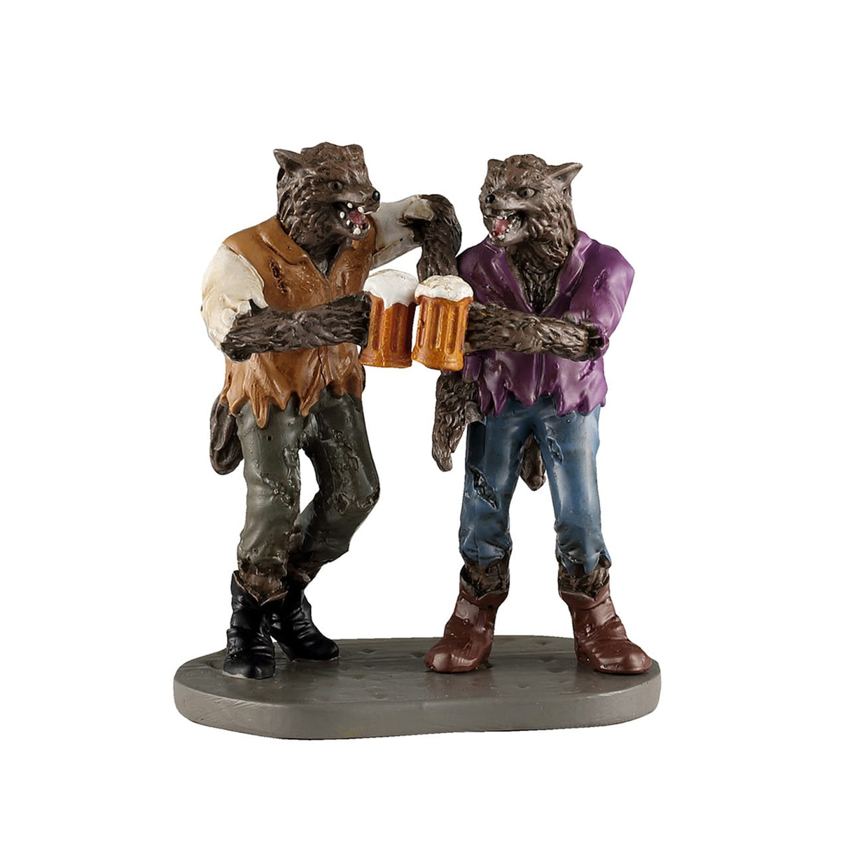 WOLF PACK CHEERS Lemax Spooky Town