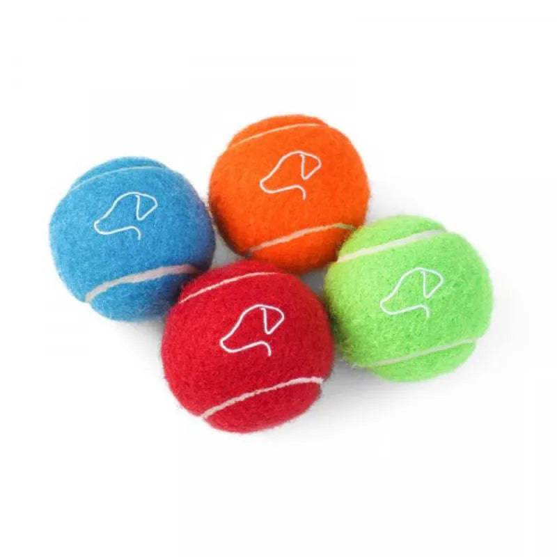 5cm Pooch Mini Tennis Balls Pack of 4 by Zoon
