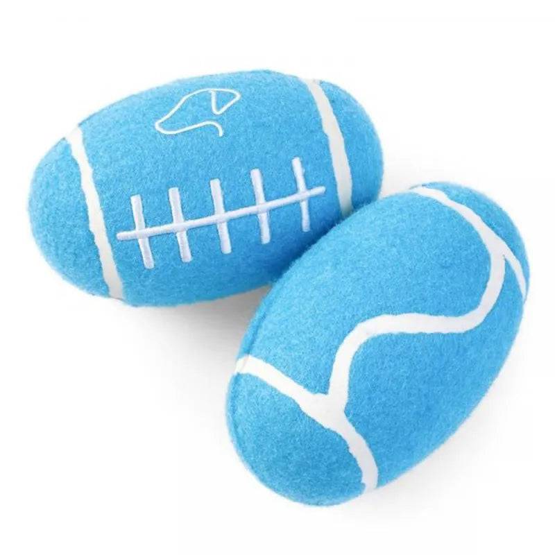 8cm Squeaky Pooch Rugger Ball by Zoon Zoon