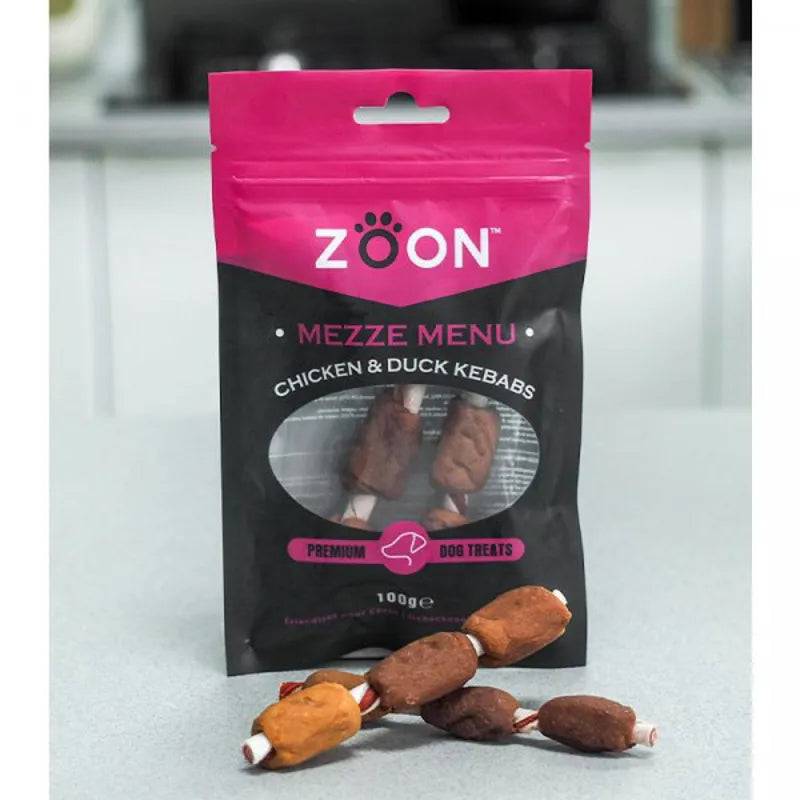 Smart garden Zoon Mezze Menu Chicken And Duck Kebabs Dog Treats 100g