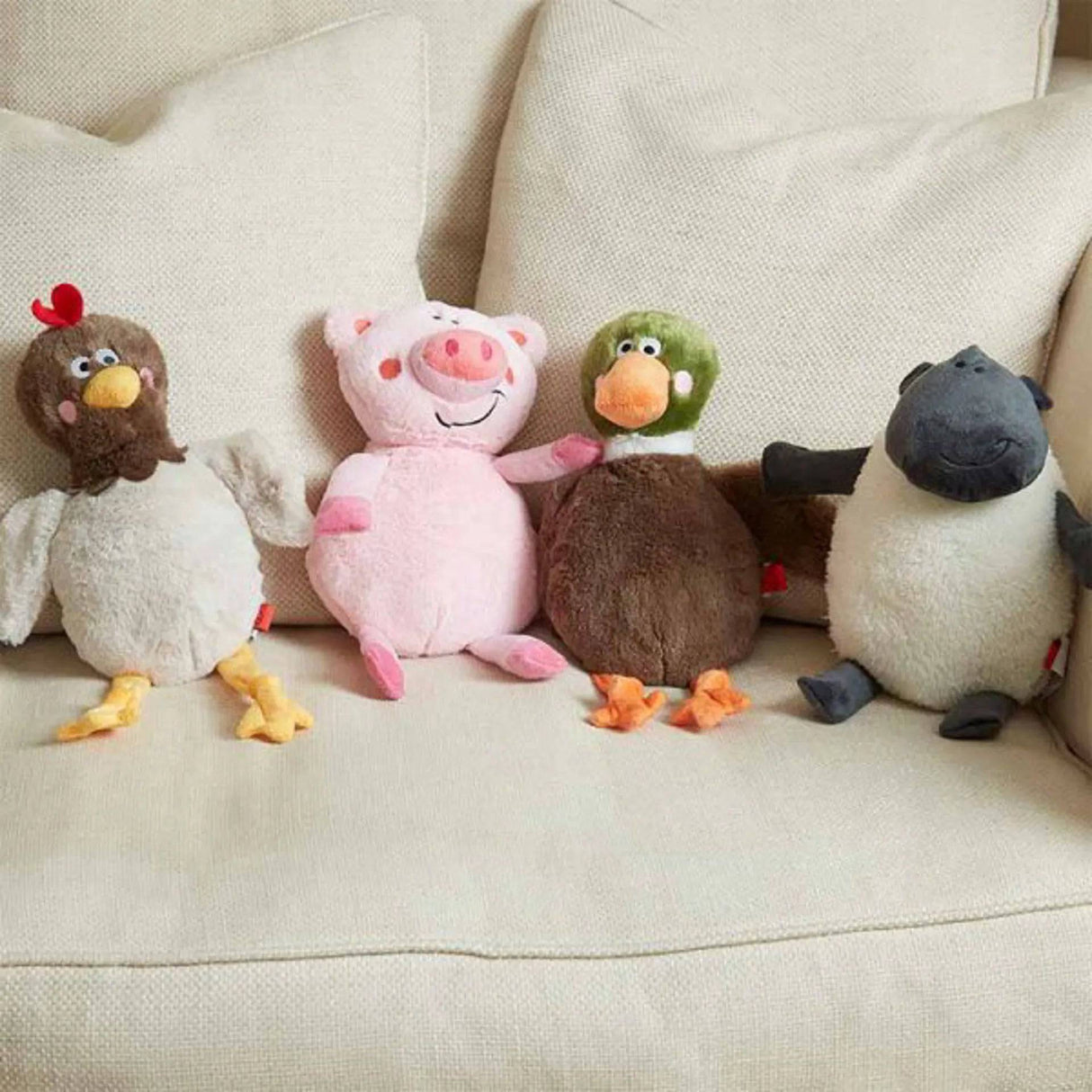 Zoon Poochie Animal Squeaky Dog Toy Assorted