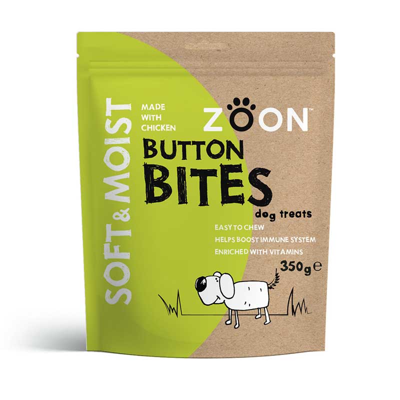 Zoon Soft and Moist Button Bites Dog Treats 350g