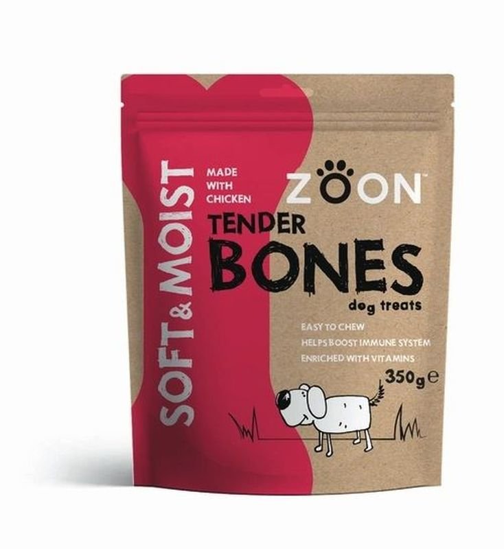 Zoon Soft And Moist Tender Bones Dog Treats 350g Zoon