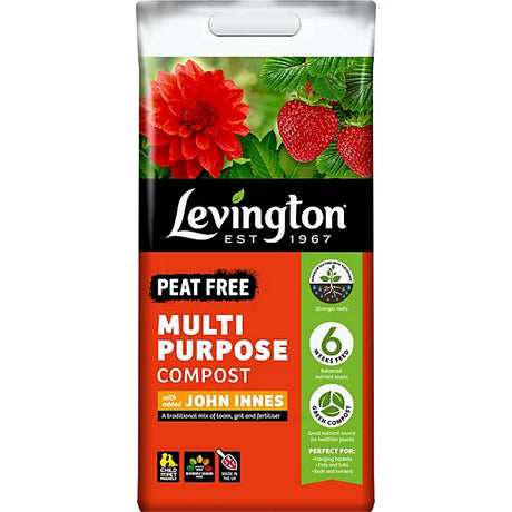 Levington Peat Free Multi-Purpose Compost with added John Innes 10L Levington