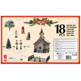 Small Town Church Set Incl. Adaptor 550 Ma (White) Lemax Christmas Village House Set