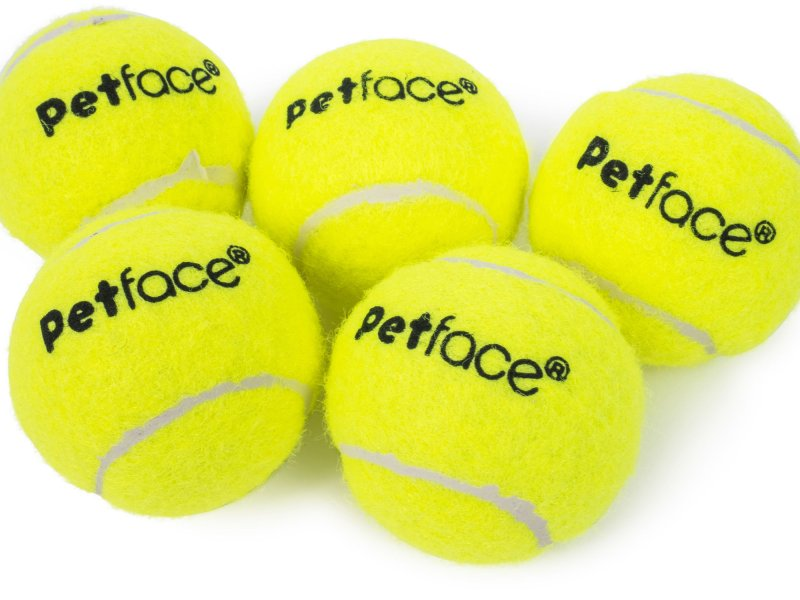 5 Pack Mini Super Tennis Balls Dog Toy 4.8Cm
