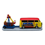 Towing Van With Carnival Ride Lemax Christmas Village Table Accent Lemax