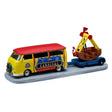 Towing Van With Carnival Ride Lemax Christmas Village Table Accent Lemax