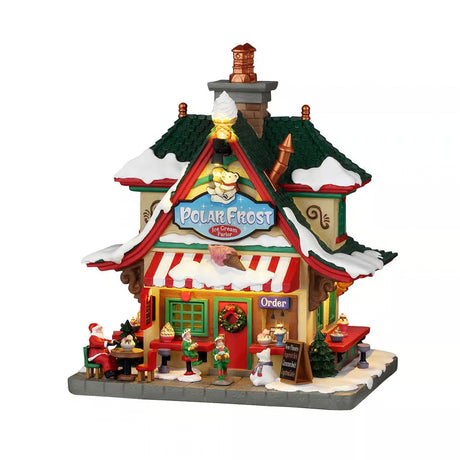 Polar Frost Ice Cream Parlour, B/O (4.5V) Lemax Christmas Village Illuminated Building Lemax