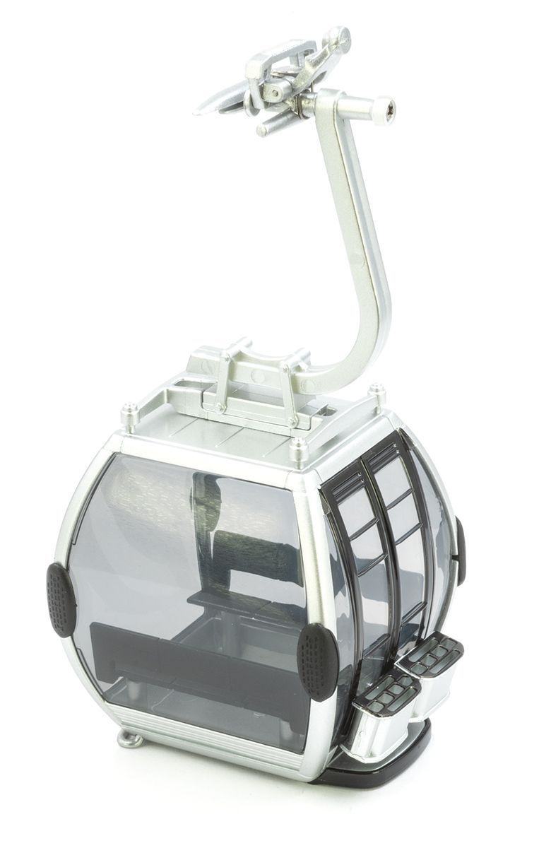 Cable Car Cabin Silver/Black by Jagerndorfer – 1:32 Scale, Openable Doors Jagerndorfer