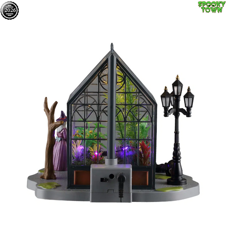 AGATHA'S GREENHOUSE, B/O (4.5V) Lemax Spooky Town