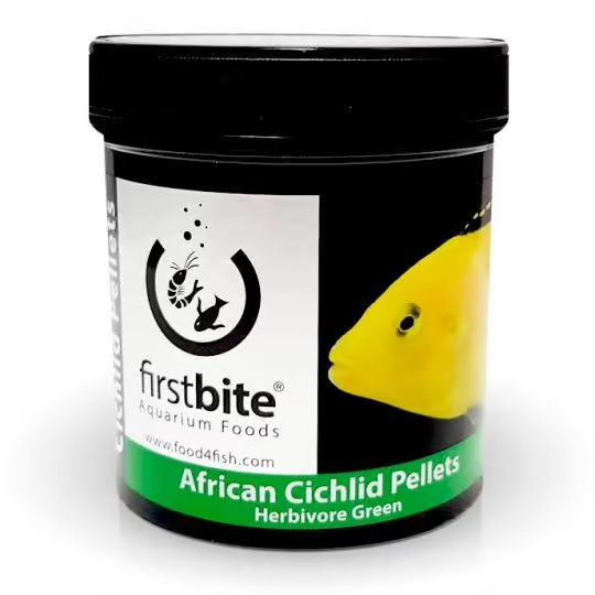 African Cichlid Herbivore Pellets 1mm – 120g – Plant-Based Fish Food