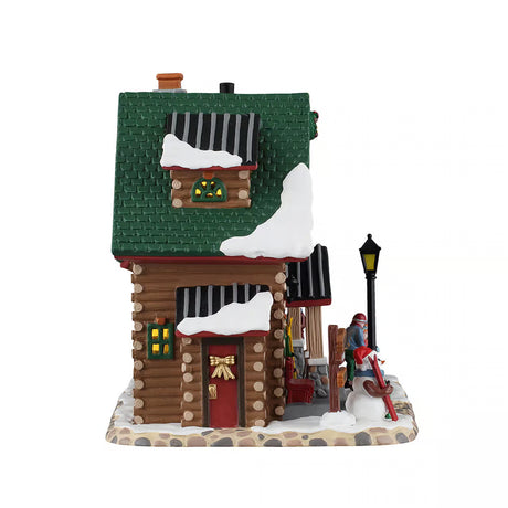 Alpine Adventures Ski School Lemax Christmas Village Illuminated Building Lemax