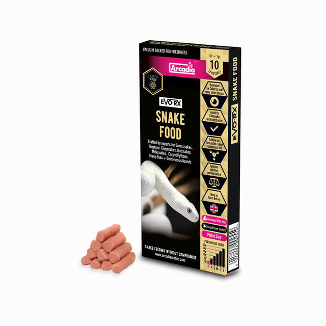 Arcadia EvoRx Snake Food Pink 1g - 10pk – Swallow Aquatics