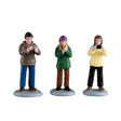 Audience Set Of 3 Lemax Christmas Village Figurine Lemax