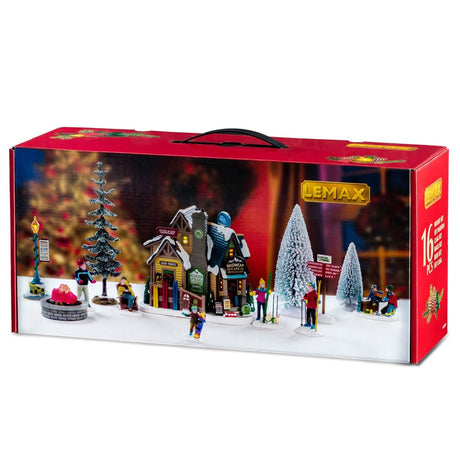 Bighorn Peak Mountain Sports Snow Gear Set Lemax Christmas Village Lemax