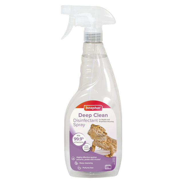 Beaphar Deep Clean Disinfectant for Reptile & Amphibian Housing Spray 750ml Beaphar