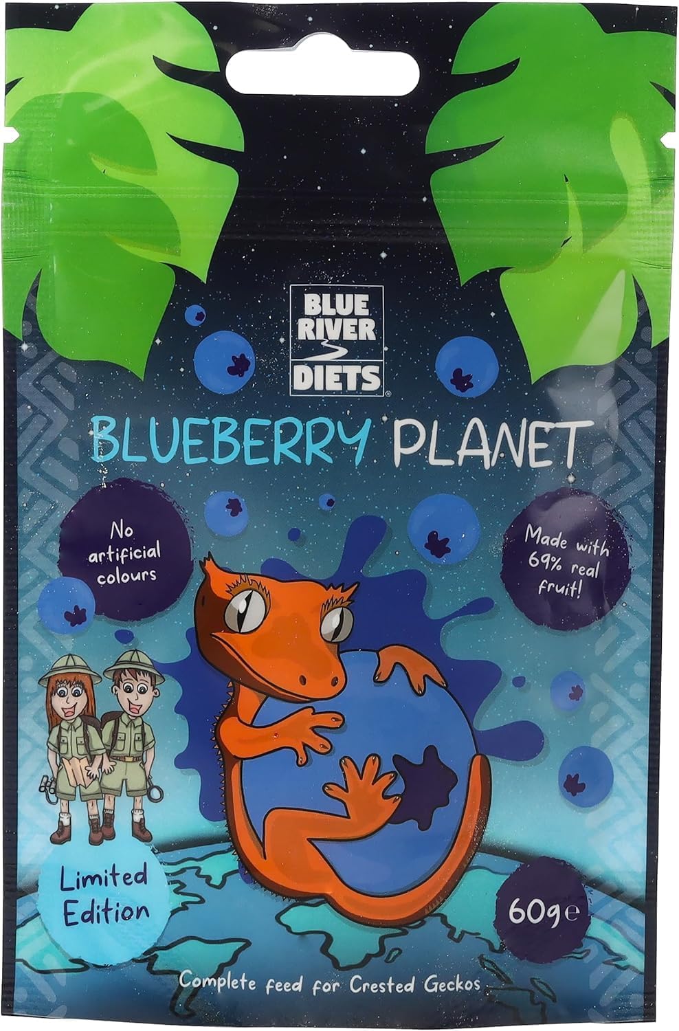 Blue River Blueberry Planet Gecko Diet 60g Peregrine Livefoods Ltd