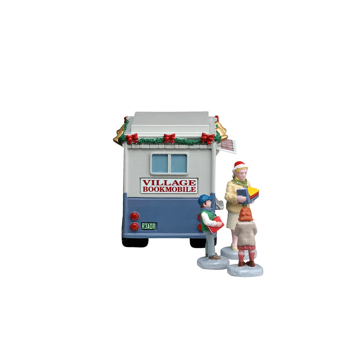 Bookmobile, Set of 4 Lemax Christmas Village Table Accent Lemax