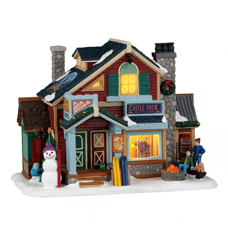 Castle Rock Ski Outfitters Lemax Christmas Village Illuminated Building Lemax