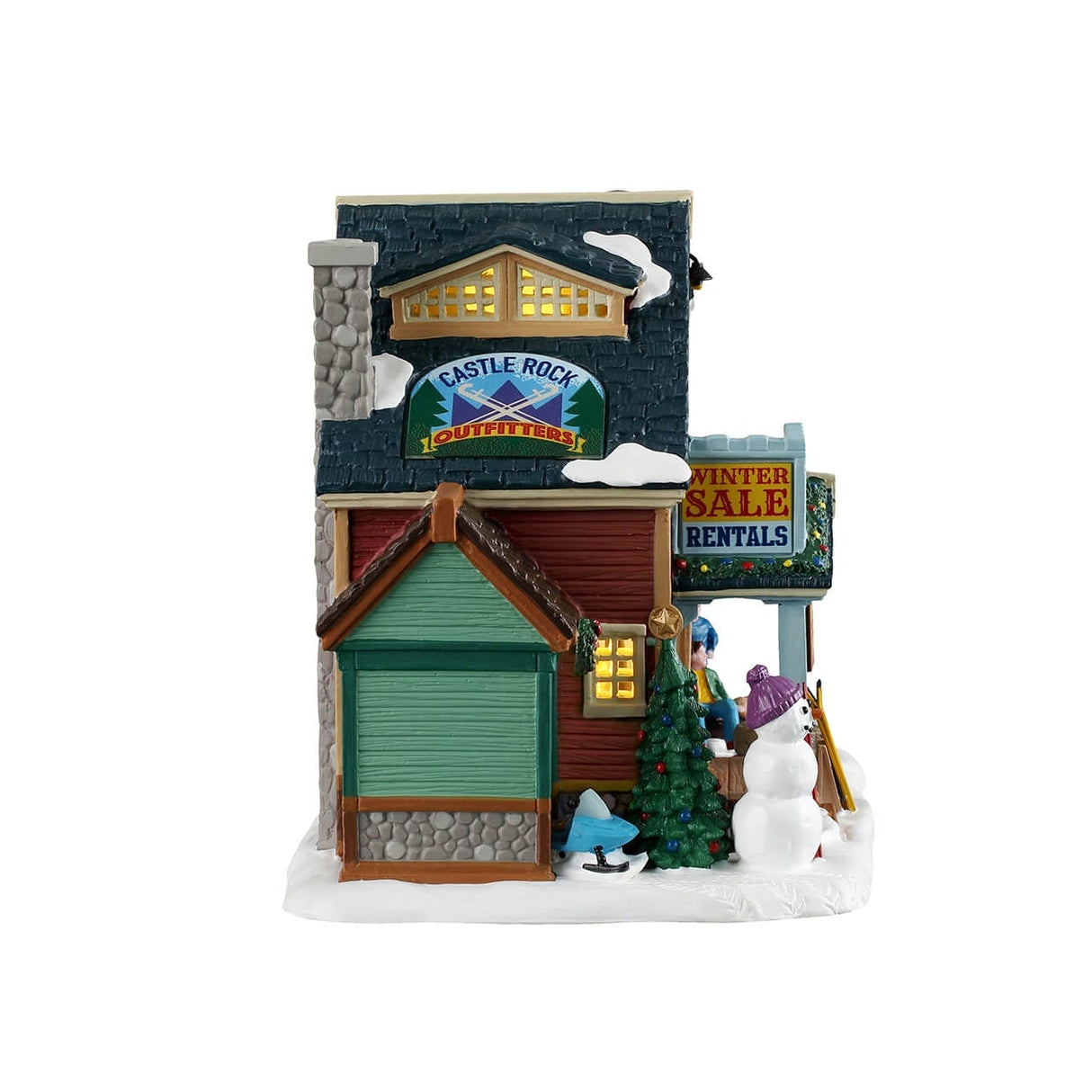 Castle Rock Ski Outfitters Lemax Christmas Village Illuminated Building Lemax