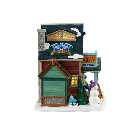 Castle Rock Ski Outfitters Lemax Christmas Village Illuminated Building Lemax