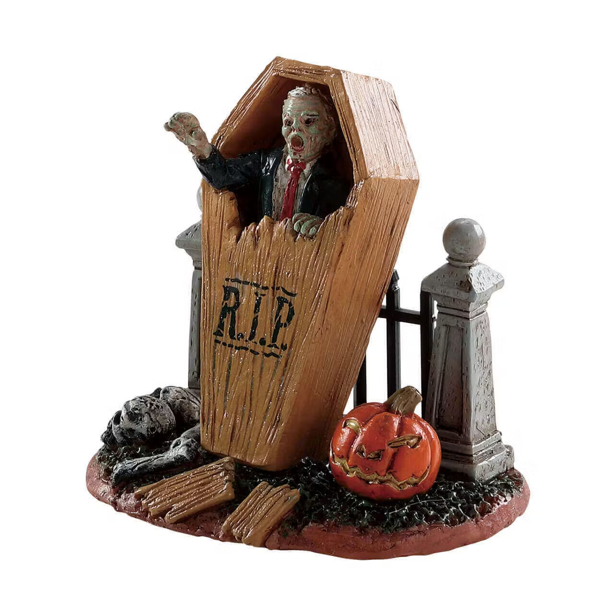 Coffin Break Lemax Spooky Town Figurine