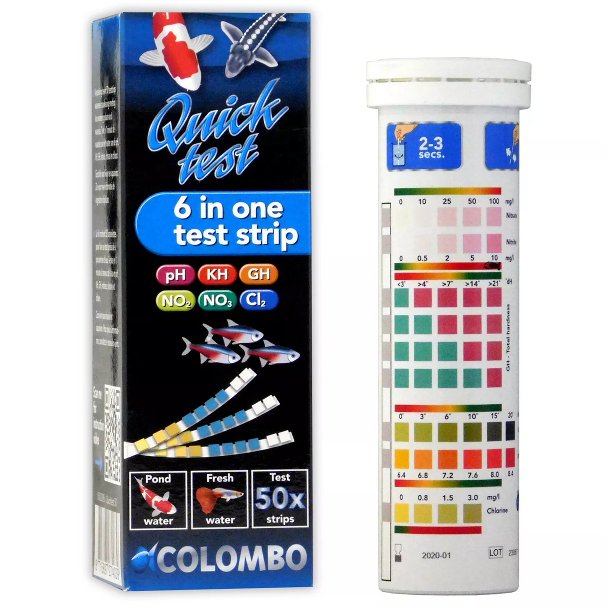 Colombo Quicktest 6 in 1 Pond Test Kit