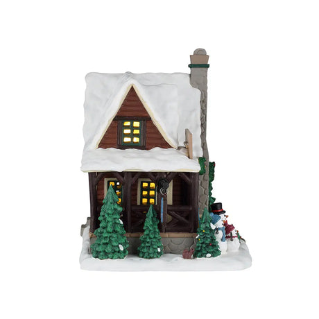 Cosy Forest Cabin Lemax Christmas Village Illuminated Building Lemax