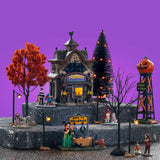 CREATURES OF THE NIGHT PET SHOP SET Lemax Spooky Town