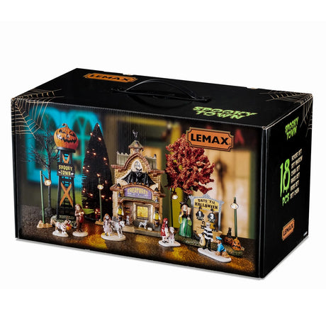 CREATURES OF THE NIGHT PET SHOP SET Lemax Spooky Town
