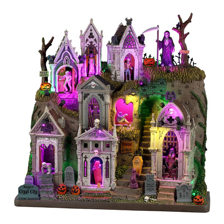 CRYPT CITY, B/O (4.5V) Lemax Spooky Town