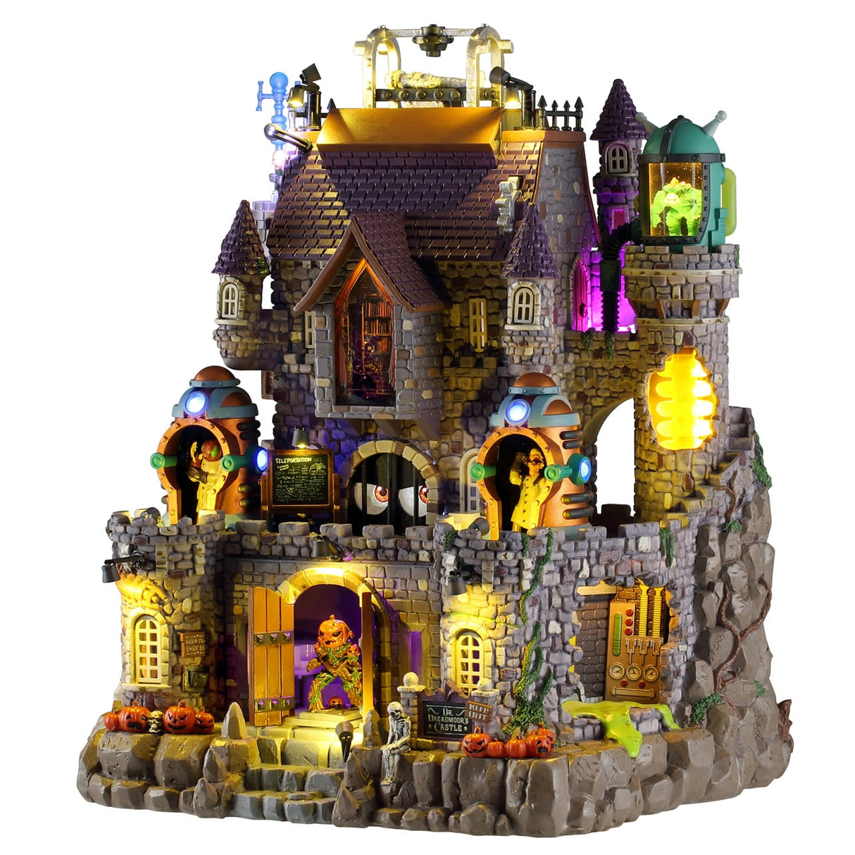 DR. DREADMOOR'S CASTLE, WITH 4.5V ADAPTOR Lemax Spooky Town
