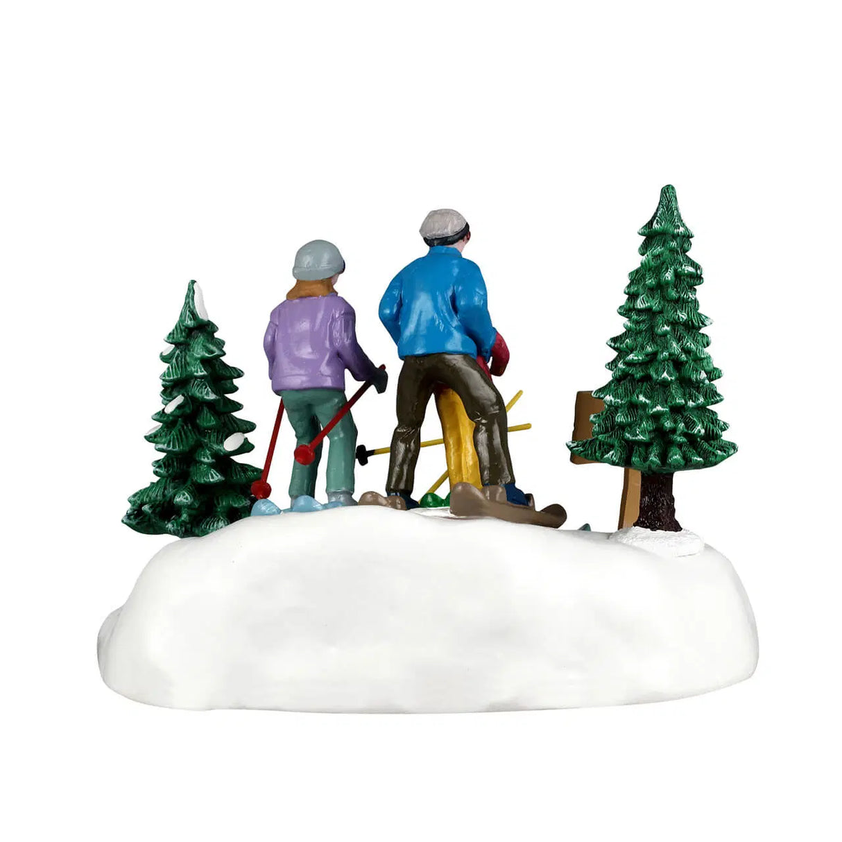 Family Ski Day Lemax Christmas Village Figurine Lemax