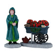 Floral Street Vendor Set Of 2 Lemax Christmas Village Figurine Lemax