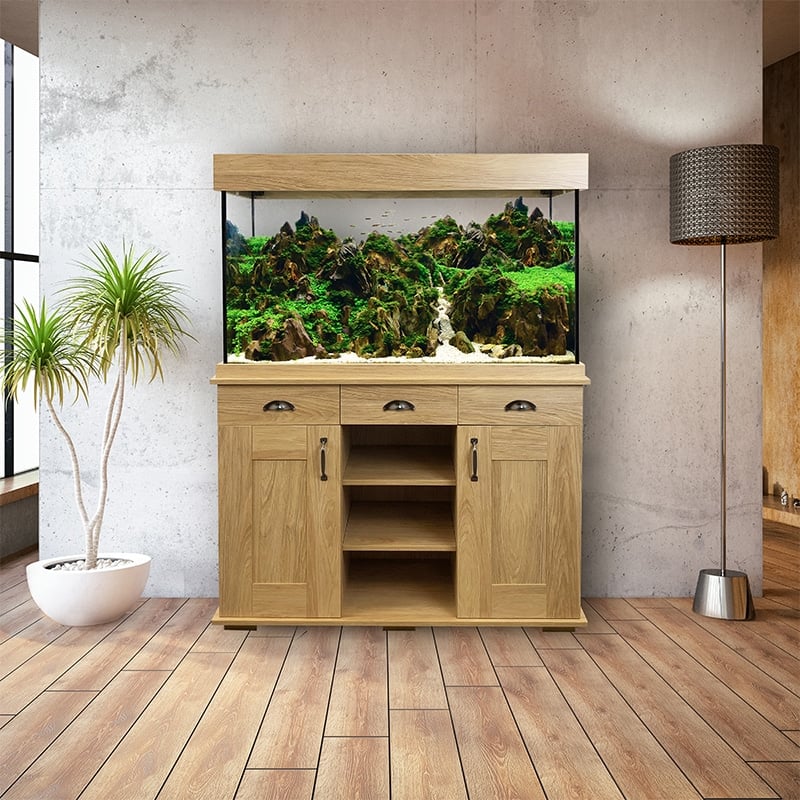 Fluval Shaker 252L Tank & Cabinet Hampshire Oak