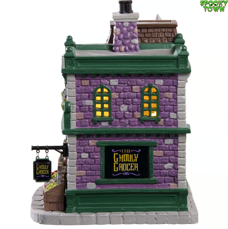 GHOULY GROCER Lemax Spooky Town