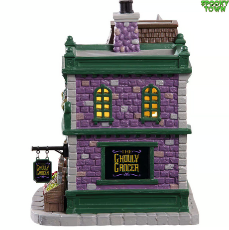 GHOULY GROCER Lemax Spooky Town