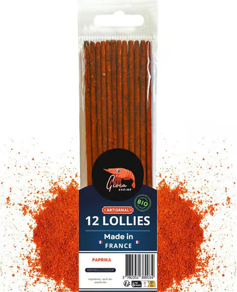 Gioia Shrimp Lollies Organic Paprika - 12 Lollies