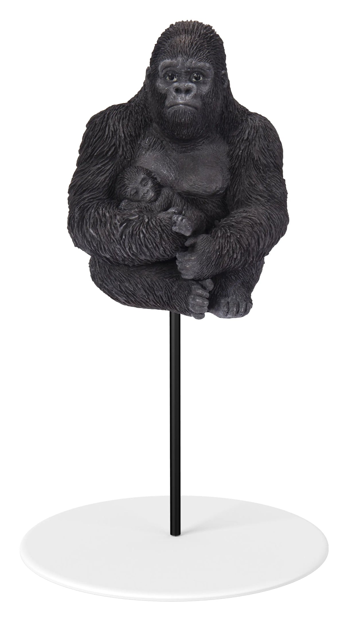 Mother & Baby Gorilla Plant Pal Resin Ornament by Vivid Arts Vivid Arts