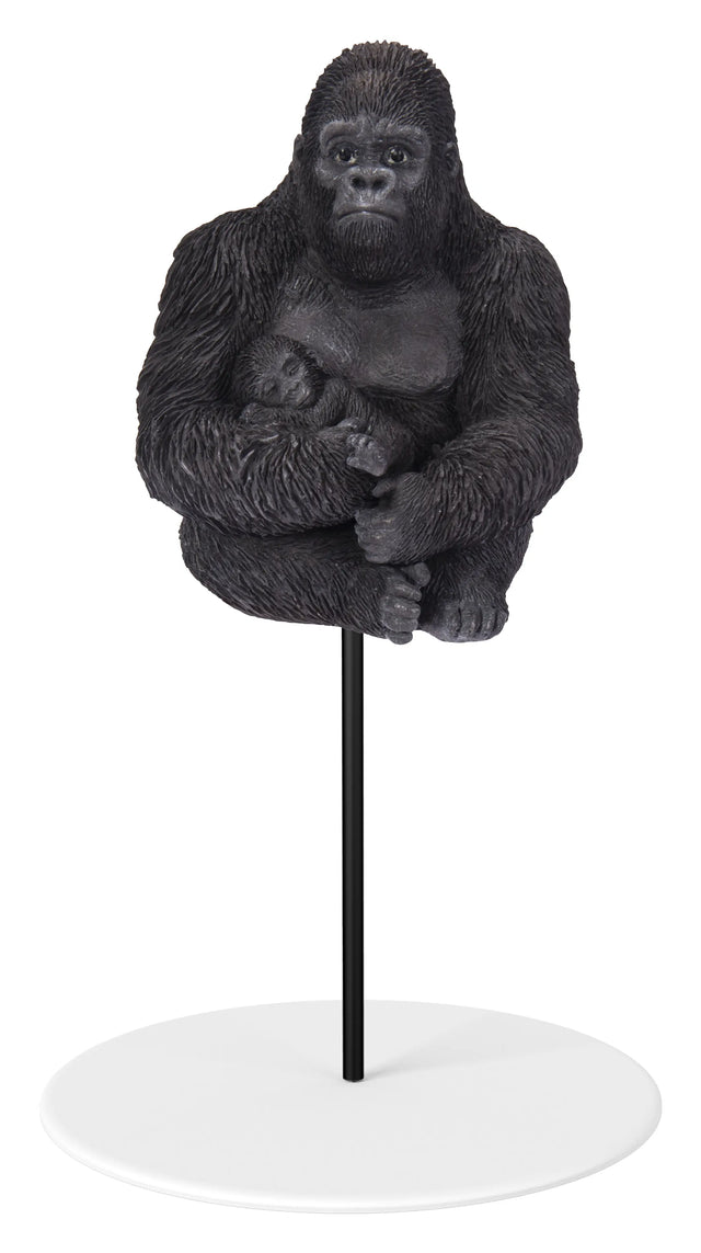Mother & Baby Gorilla Plant Pal Resin Ornament by Vivid Arts Vivid Arts