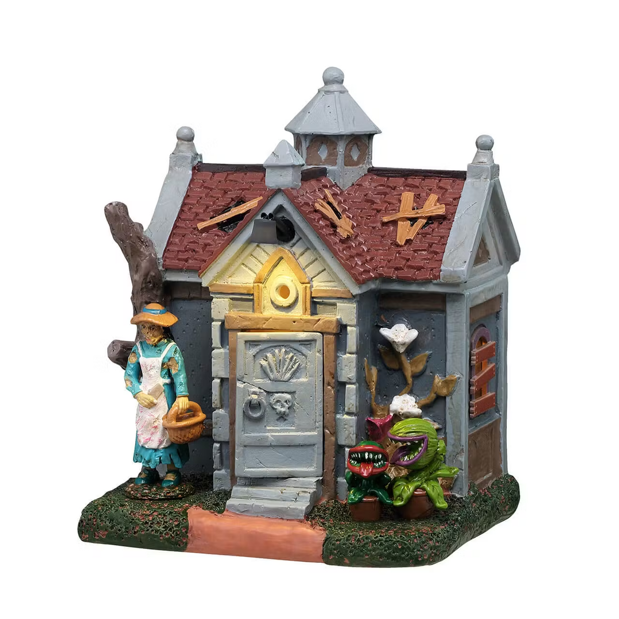 Grave Gardening AC Adaptable Lemax Christmas Village Illuminated Building