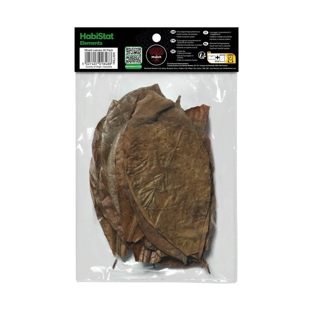 HabiStat Mixed Leaf Litter Pack of 30