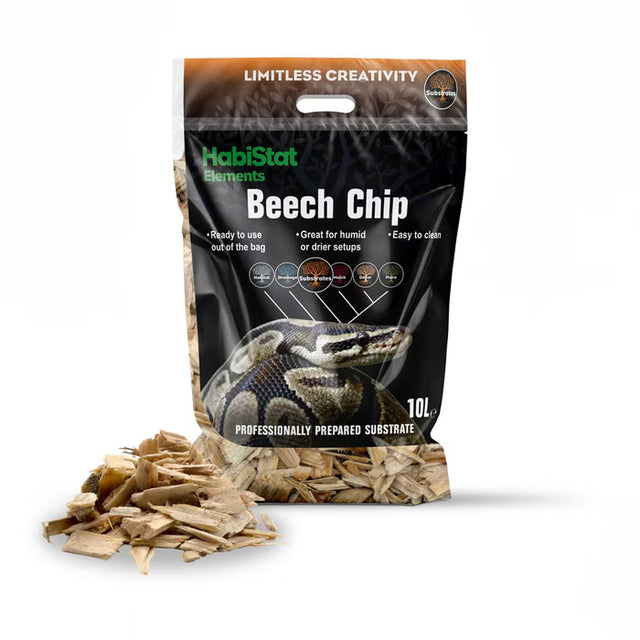HabiStat Beech Chip Substrate 10 Litres Habistat